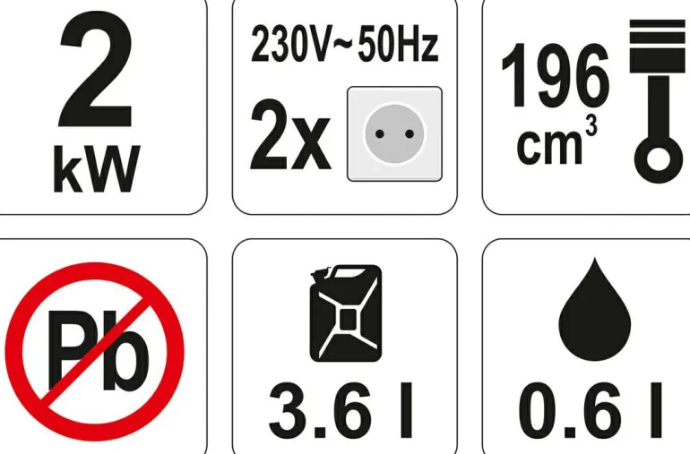 YATO GENERATOR PRĄDOTWÓRCZY 2,2KW AVR