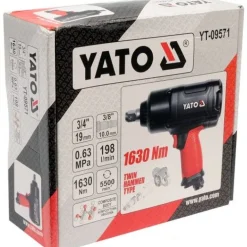 YATO KLUCZ UDAROWY PNEUMATYCZNY 3/4" 1630Nm 09571
