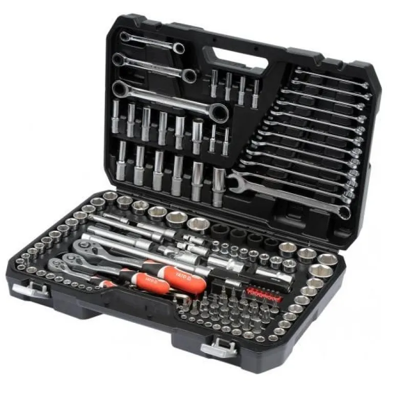 YATO KOMPLET KLUCZY 150 elem. XXL 1/4" - 3/8" - 1/2" 38811