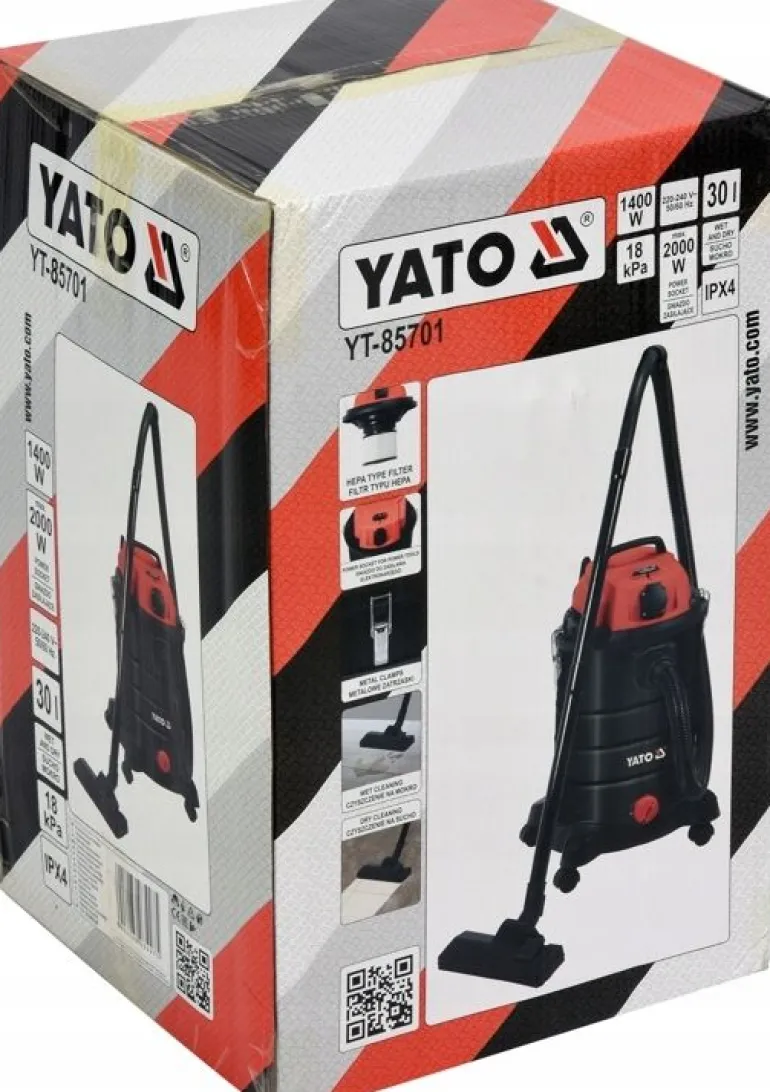 YATO ODKURZACZ WARSZTATOWY 1400W / 30L