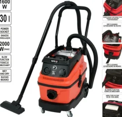 YATO ODKURZACZ WARSZTATOWY 1600W / 30L