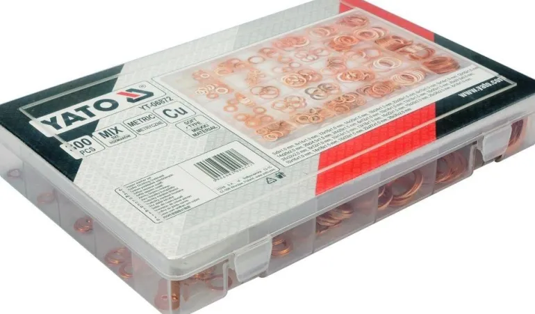 YATO PODKŁADKI MIEDZIANE MIĘKKIE 300szt.