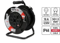 YATO PRZEDŁUŻACZ BĘBNOWY 20m 3 x 1,5mm2 IP44 81052