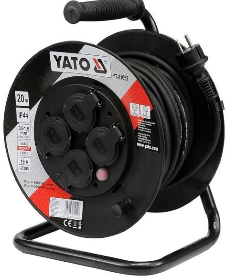 YATO PRZEDŁUŻACZ BĘBNOWY 30m 3 x 1,5mm2 IP44 81053