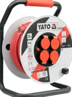 YATO PRZEDŁUŻACZ PLASTIKOWY BĘBEN 30m 3x2,5mm2