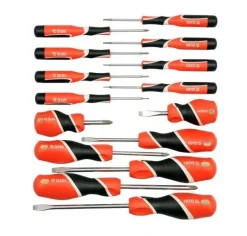 YATO WKRĘTAKI KOMPLET 15szt. PŁASKIE / KRZYŻOWE / TORX, S2 58 HRC 25981