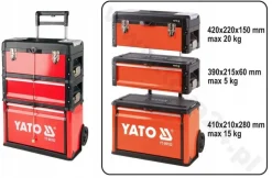 YATO WÓZEK NARZĘDZIOWY MODUŁOWY 3-CZĘŚCIOWY 09102
