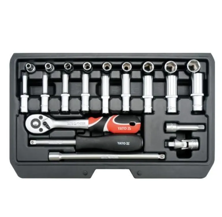 YATO ZESTAW KLUCZY 1/4" 23 elem. 14451