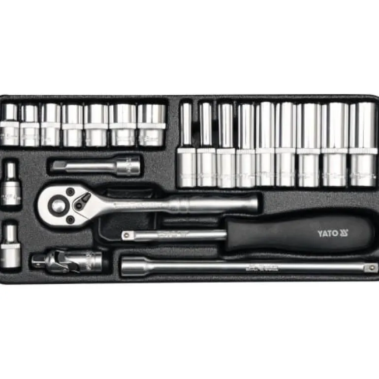 YATO ZESTAW KLUCZY 1/4" 23 elem. 14421