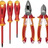 Zestaw 3 wkrętaków FELO - ERGONIC VDE  4,0/PH1/PH2 + obcinaczki boczne VDE 160 / kombinerki VDE 180 + magnetyzer