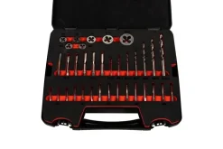 Zestaw gwintowników M3-M12 ABRABORO, HSS-G [45 cz.]