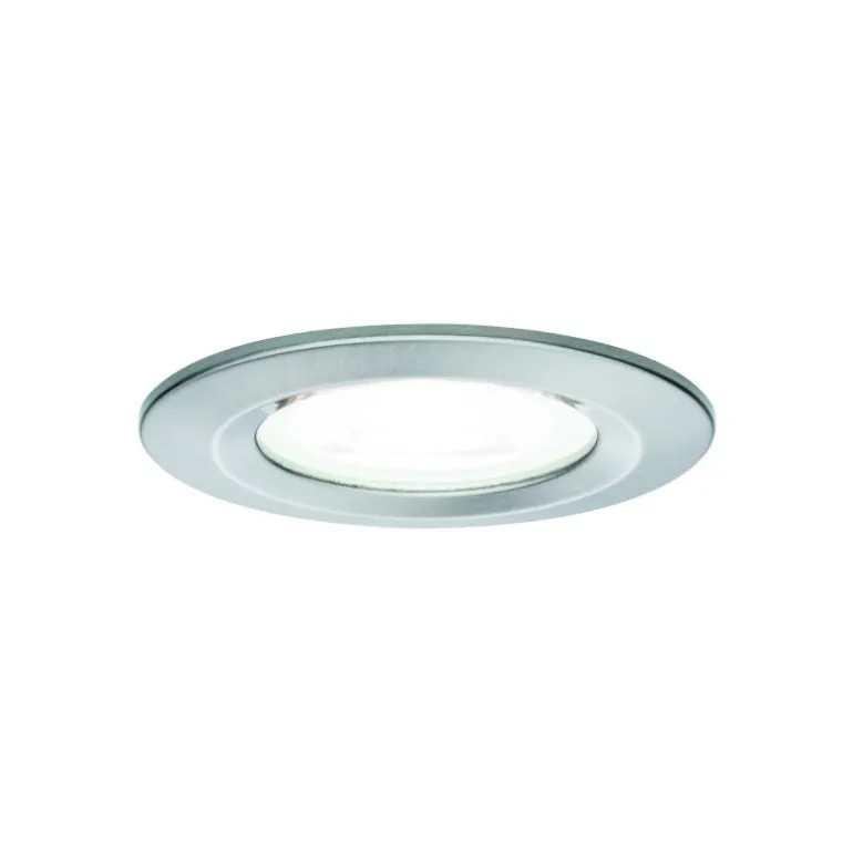 Zestaw Oprawa wbudowana Nova stałe LED IP44 3st ściemnianie 3x6,5W 4000K GU10 51mm Żelazo Szczotkowane/Aluminium