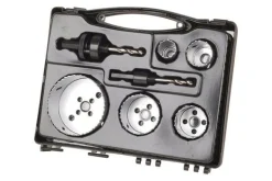 Zestaw otwornic BiM 25 - 83 mm Wolfcraft - do inastalacji sanitarnych