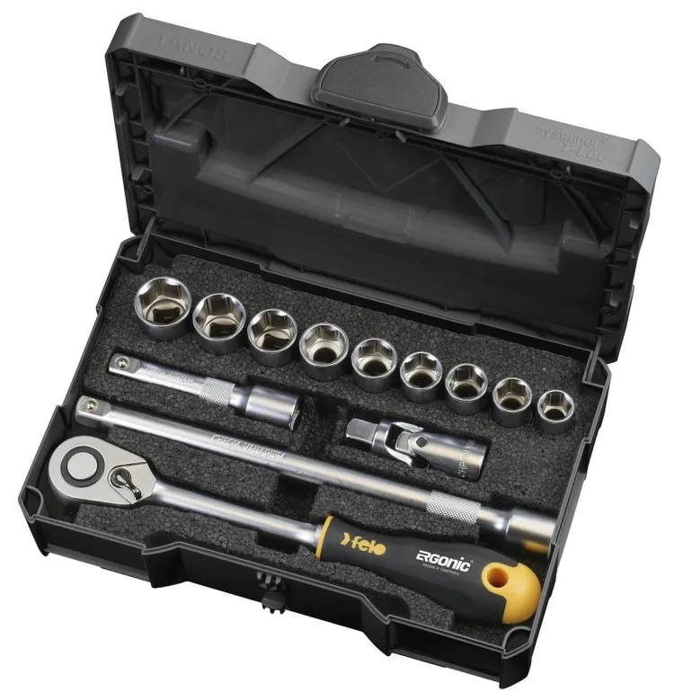 Zestaw 1/2" - 12 narzędzi + grzechotka ERGONIC