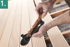 Zestaw startowy do budowy tarasów Wolfcraft - ukryte połączenia