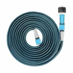 ZESTAW WĄŻ ROZCIĄGLIWY 7,5 - 15m ZYGZAG ZE ZŁĄCZKAMI + ZRASZACZ