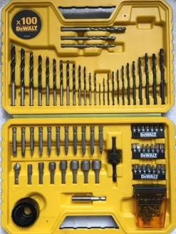 ZESTAW WIERTEŁ I BITÓW 100cz.