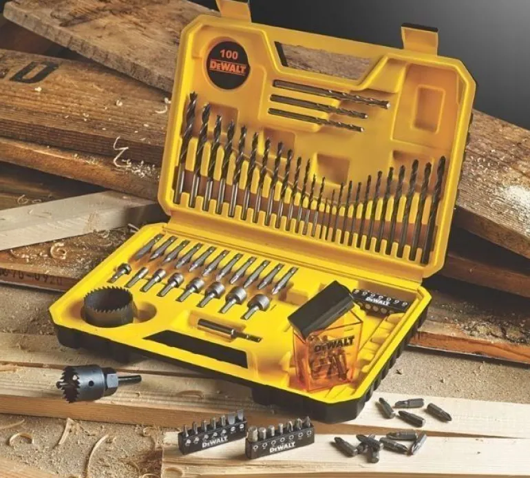 ZESTAW WIERTEŁ I BITÓW 100cz.