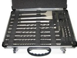 ZESTAW WIERTEŁ SDS + DŁUTA 17szt + WALIZKA